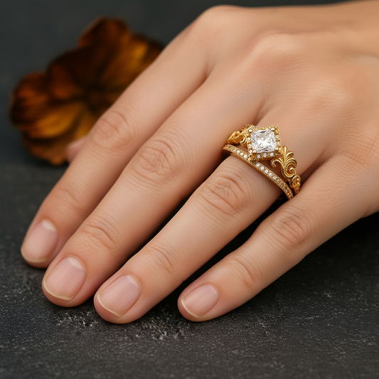 SINIMU – Regal Square-Cut Ring Adjustable