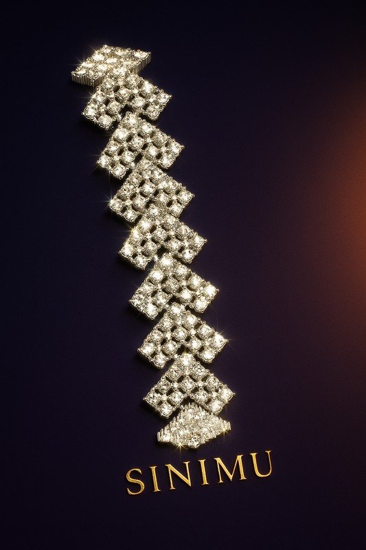 SINIMU – Zerina Zigzag Bracelet with Sparkling Accents