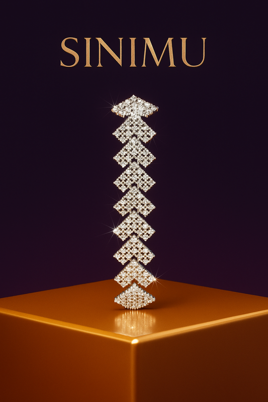 SINIMU – Zerina Zigzag Bracelet with Sparkling Accents