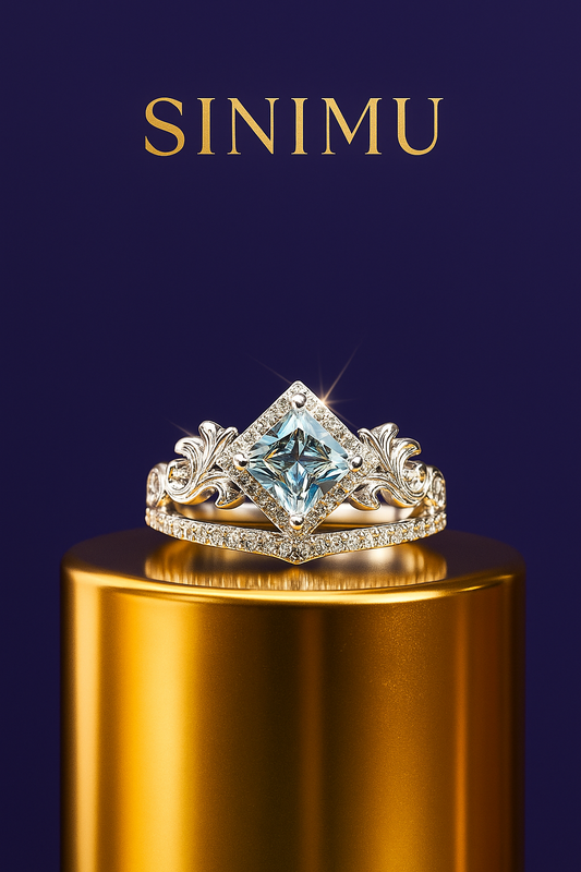 SINIMU – Regal Square-Cut Ring 2 Adjustable