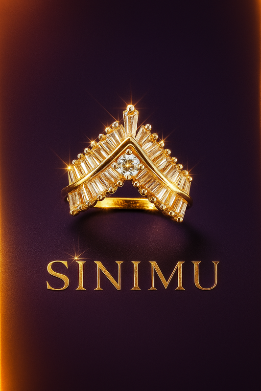 SINIMU – Crimson V-Shine Ring 8 Adjustable