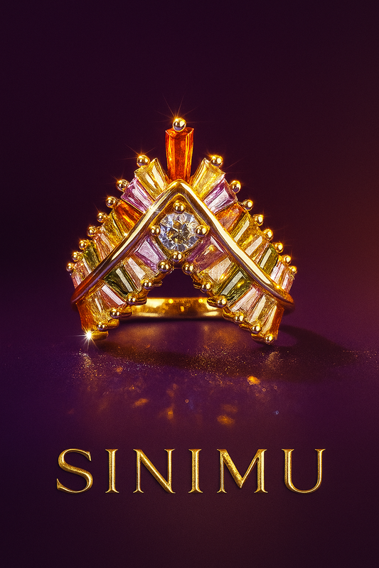 SINIMU – Crimson V-Shine Ring 6 Adjustable