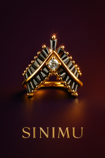 SINIMU – Crimson V-Shine Ring 5 Adjustable