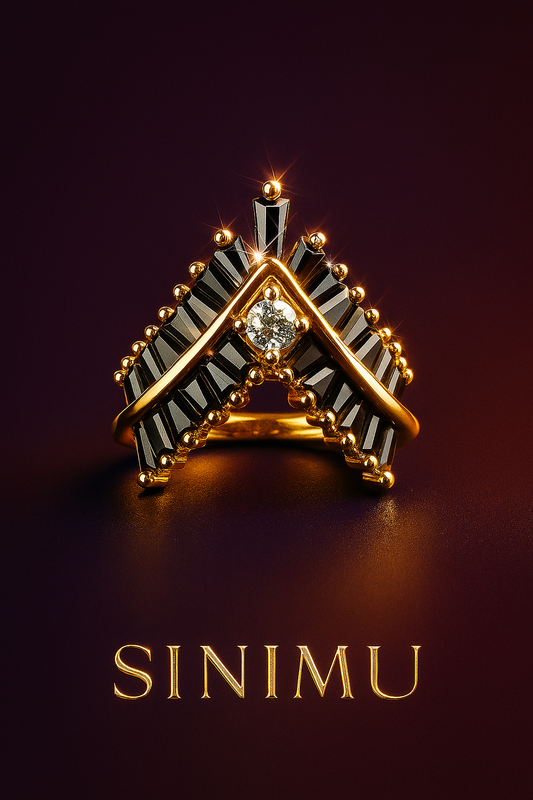 SINIMU – Crimson V-Shine Ring 5 Adjustable