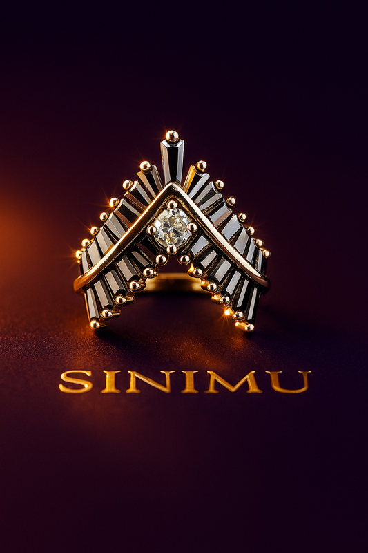 SINIMU – Crimson V-Shine Ring 4 Adjustable