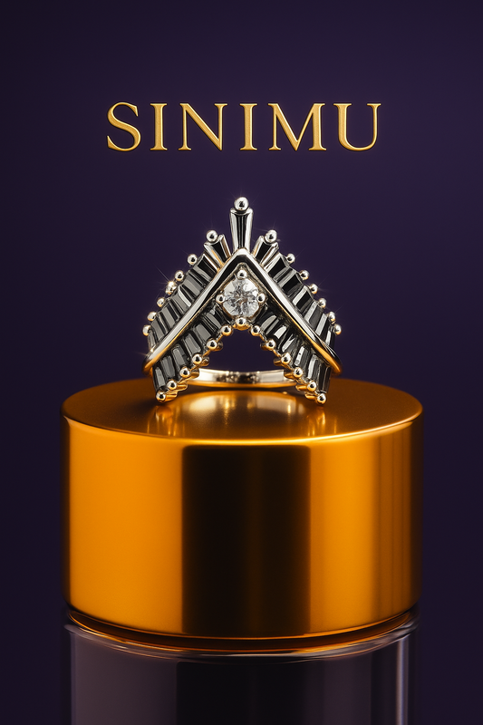 SINIMU – Crimson V-Shine Ring 4 Adjustable