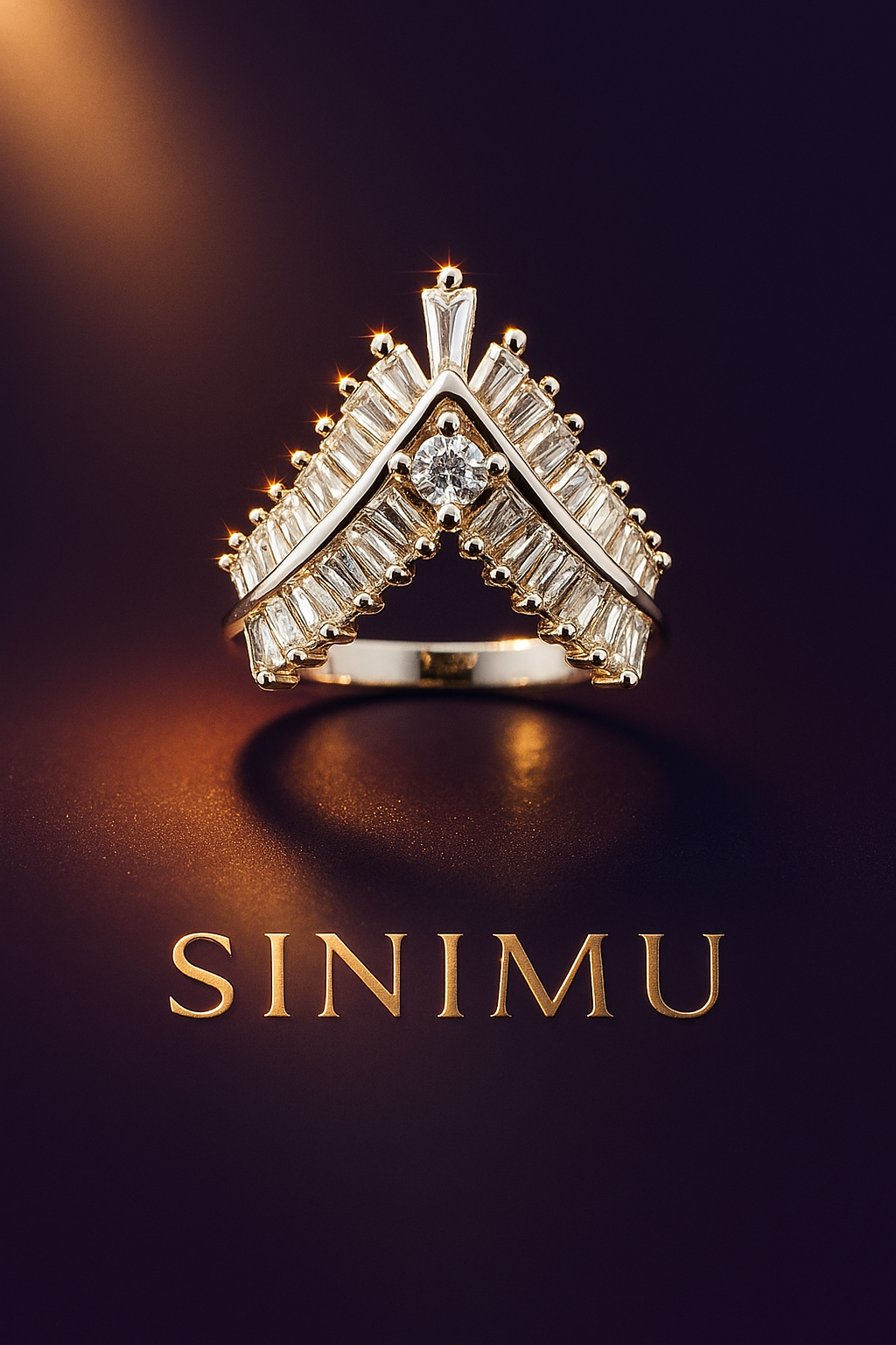 SINIMU – Crimson V-Shine Ring 3 Adjustable