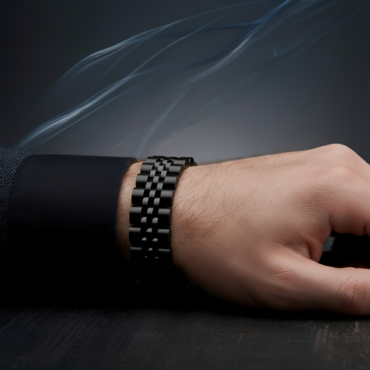 SINIMU Men’s Premium Bracelet –Black Bold & Timeless